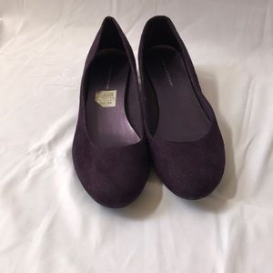 Short purple wedges size 7.5